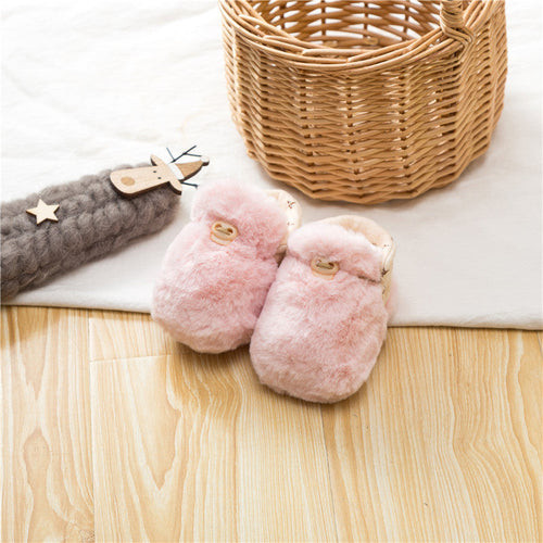 Newborn Baby Solid Color Warm Shoes