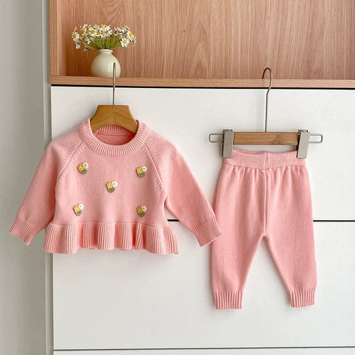 Baby Girls Long Sleeves Knitted Top Clothes