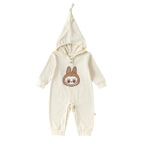 Autumn Arrival Baby Unisex Long Sleeves Hooded Rompers