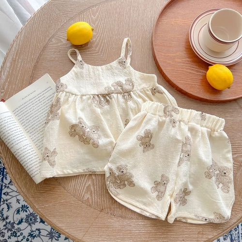 Baby Animal Print Sling Tops Clothing