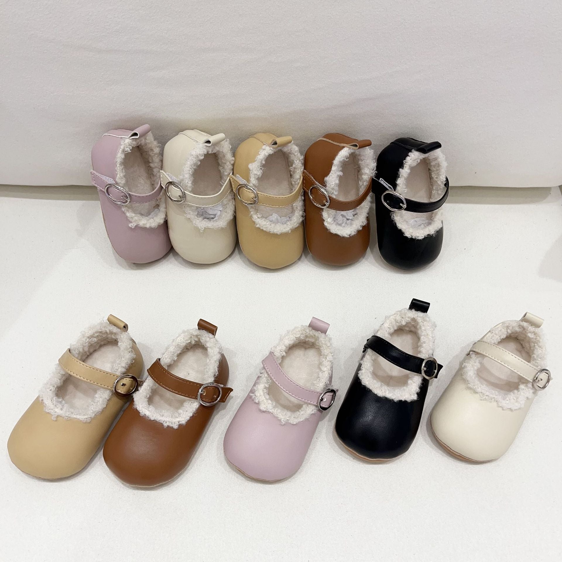 Infant Baby Girl Solid Color Shoes