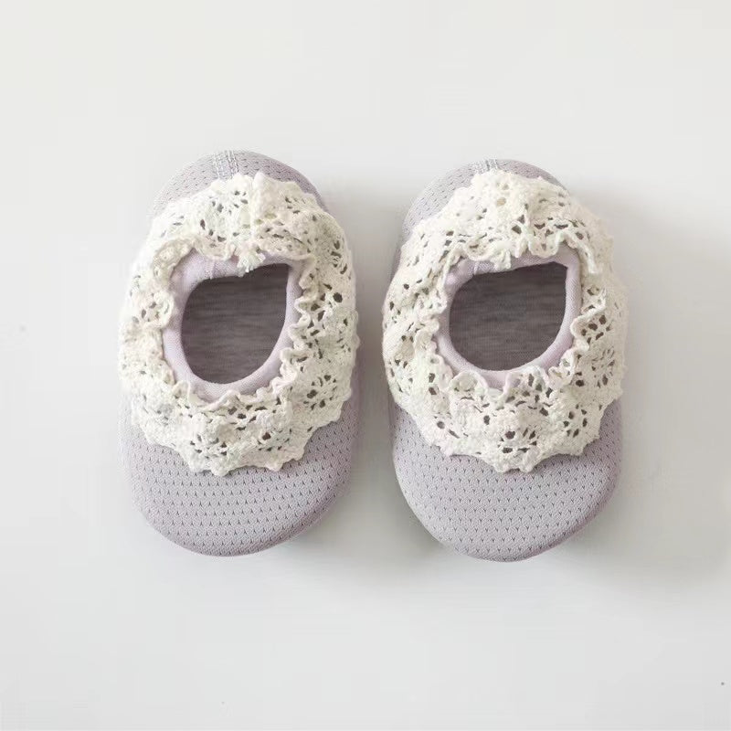 Baby Lace Ruffle Design Shoes