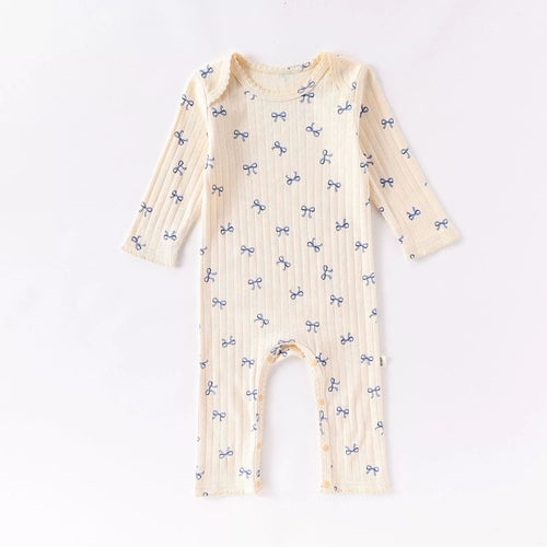 Baby Long Sleeves Cute Geometric Pattern Rompers