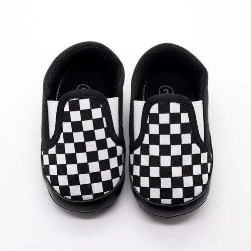 Baby Checker Soft Toddler Canvas Shoes