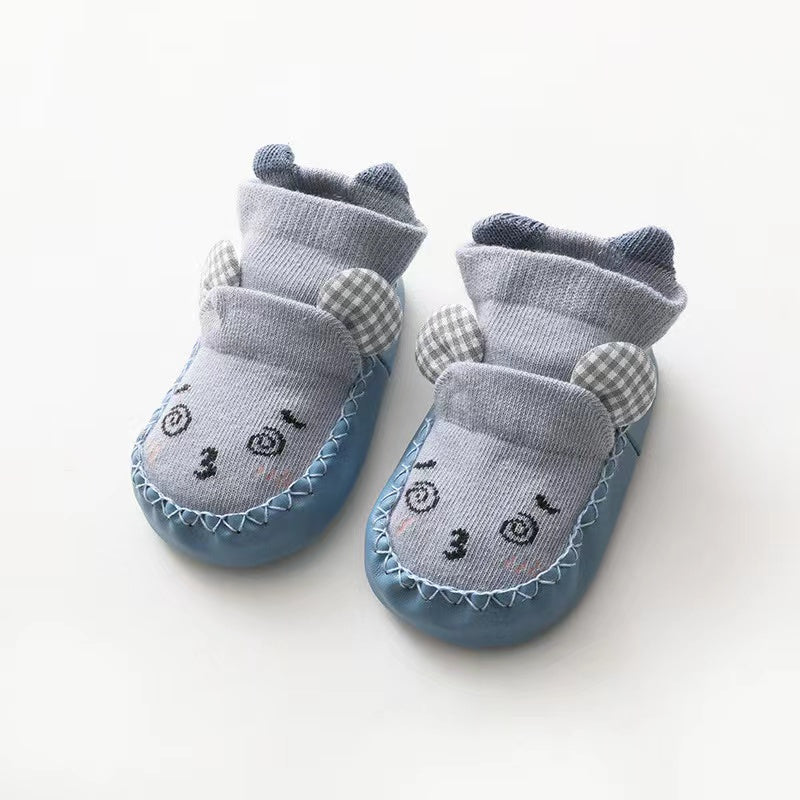 Baby Cartoon Embroidered Non-Slip Shoes