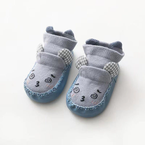 Baby Cartoon Embroidered Non-Slip Shoes
