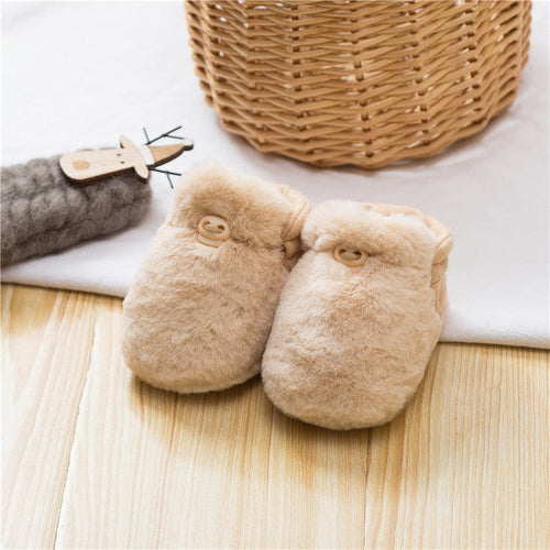Newborn Baby Solid Color Warm Shoes