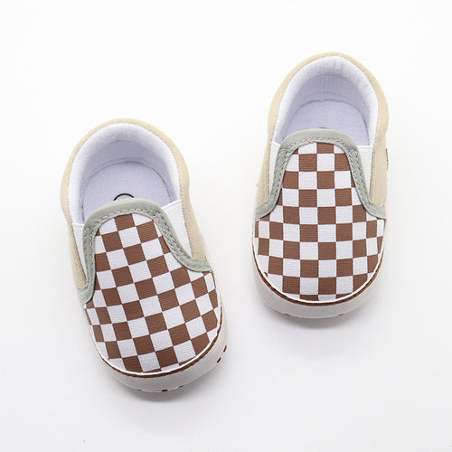 Baby Checker Soft Toddler Canvas Shoes
