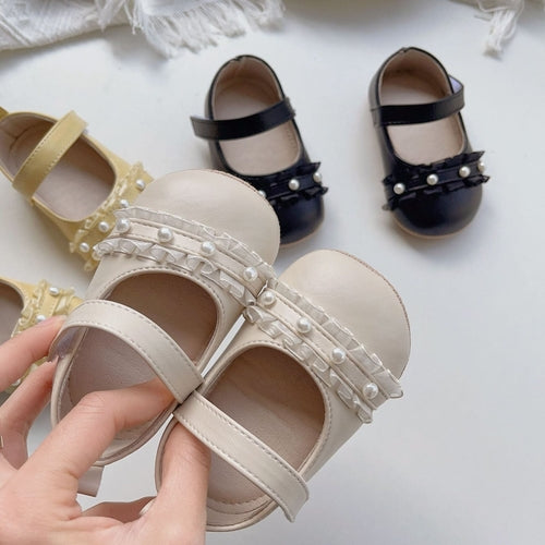 Baby Girl Beaded Toddler Soft-Sole Shoes
