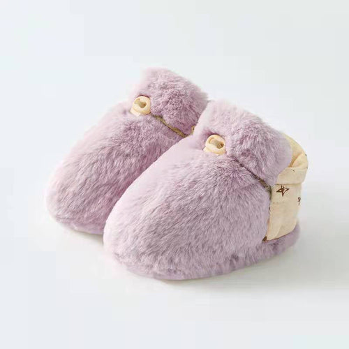 Newborn Baby Solid Color Warm Shoes