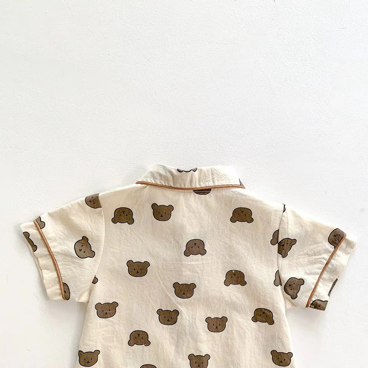 Baby Boy Breasted Design Short Rompers