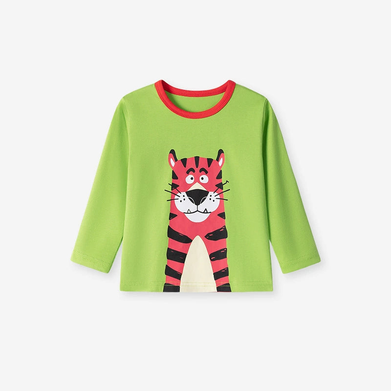 Kids Boys Crew Neck Long Sleeves Shirt