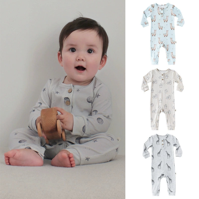 Casual Animals Pattern Rompers