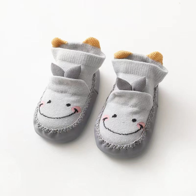 Baby Cartoon Embroidered Non-Slip Shoes