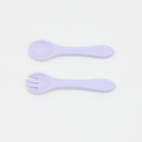 Baby Food Training Silicone Spoon Fork Sets