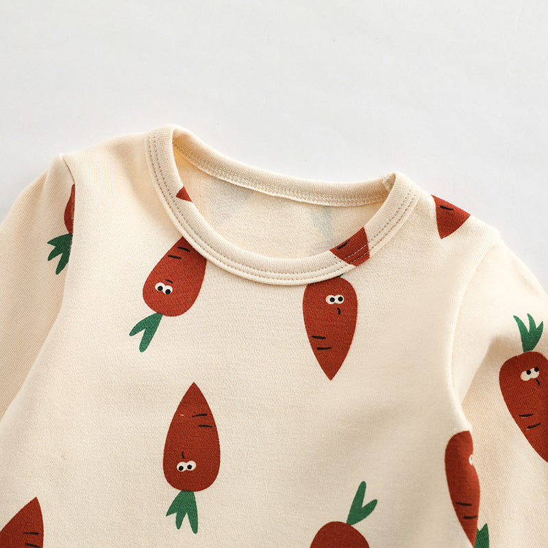 Baby Print Pattern Tops Clothes