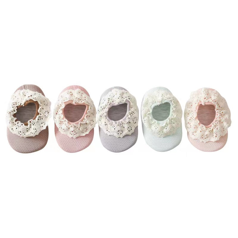 Baby Lace Ruffle Design Shoes