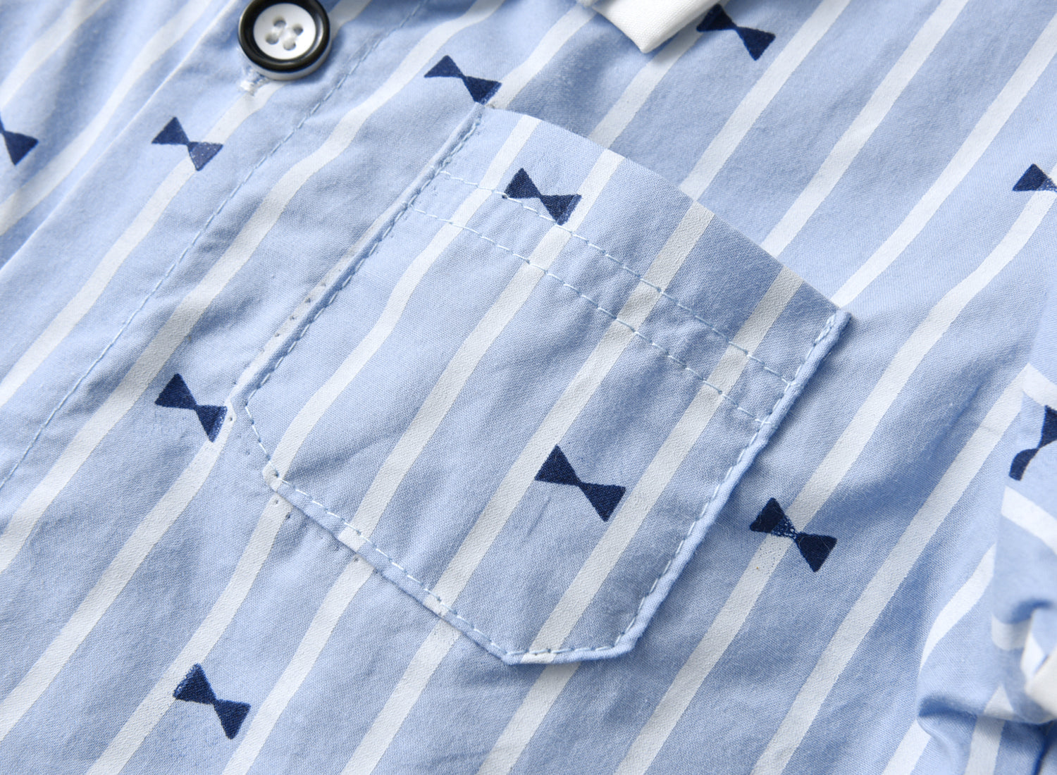 Baby Boy Bow-Tie Print Top Clothing