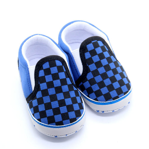 Baby Checker Soft Toddler Canvas Shoes