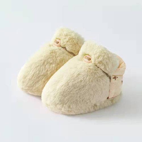 Newborn Baby Solid Color Warm Shoes