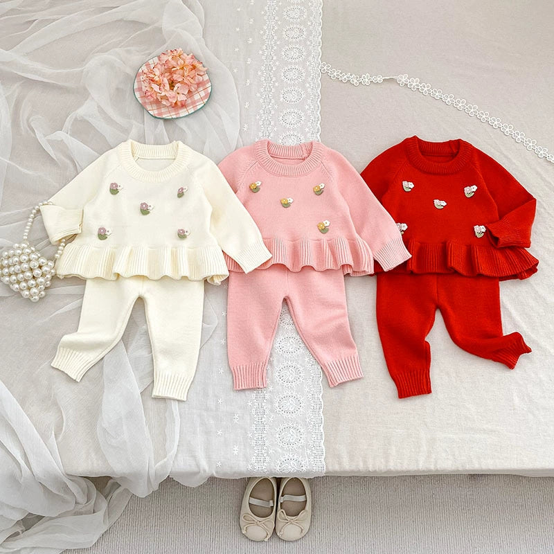 Baby Girls Long Sleeves Knitted Top Clothes