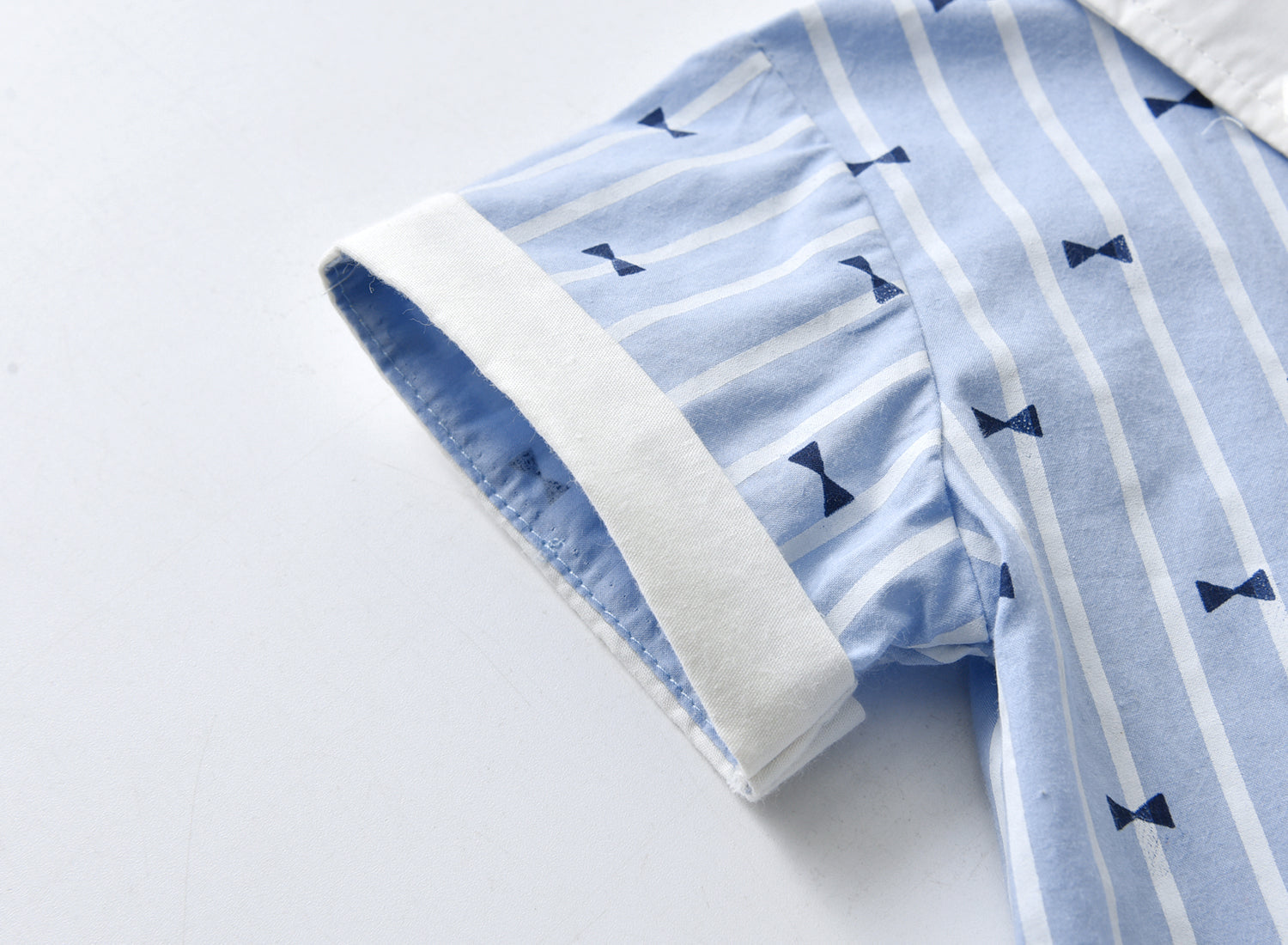 Baby Boy Bow-Tie Print Top Clothing