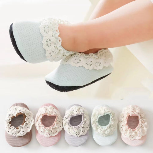 Baby Lace Ruffle Design Shoes