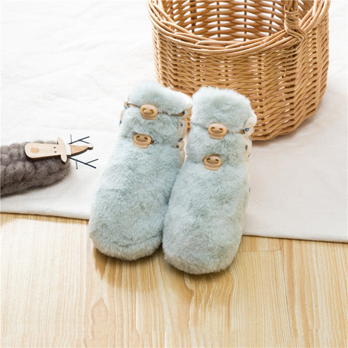 Newborn Baby Solid Color Warm Shoes