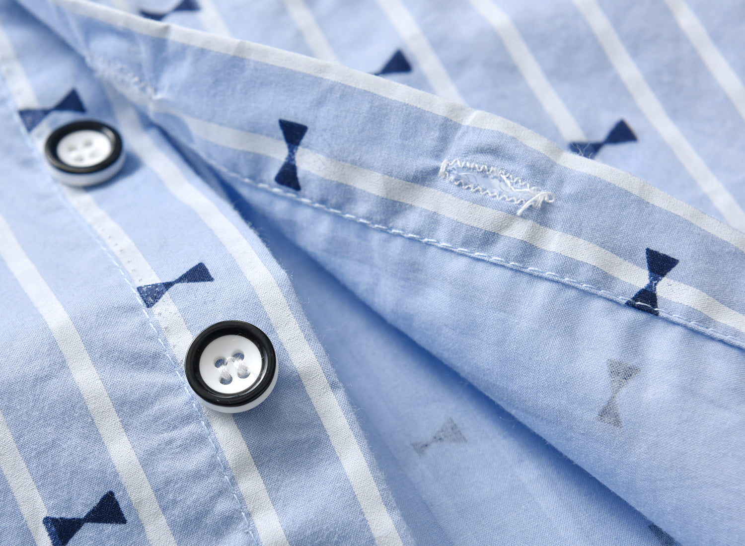 Baby Boy Bow-Tie Print Top Clothing