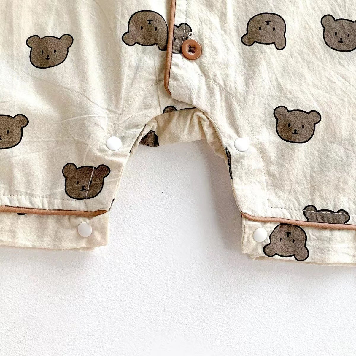 Baby Boy Breasted Design Short Rompers